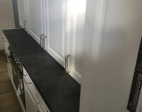 schöne Landhausküche in weiß (Holzoptik) Repro /Front MDF/ Gebraucht - schöne Landhausküche in weiß (Holzoptik) Repro /Front MDF/ Gebraucht