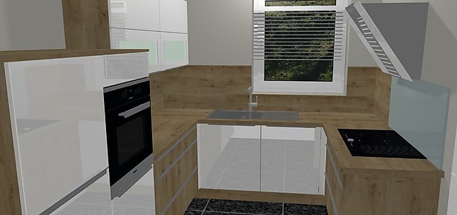 Nobilia musterküche u küchein lack hochglanz und holz mit miele ...
