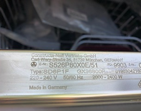 Geschirrspüler Neff Mega Collection S526P80X0E - GX96800P
