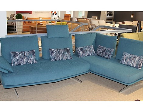 L-Form Sofa Farbe Petrol - Polstergarnitur Nürburg von Oelsa Rabenau