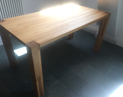 Eleganter Tisch in Ulme Keilgezinkt (1500x800mm) / 50% Rabatt zu UVP! - Tisch von WAGNER & SCHÖNHERR