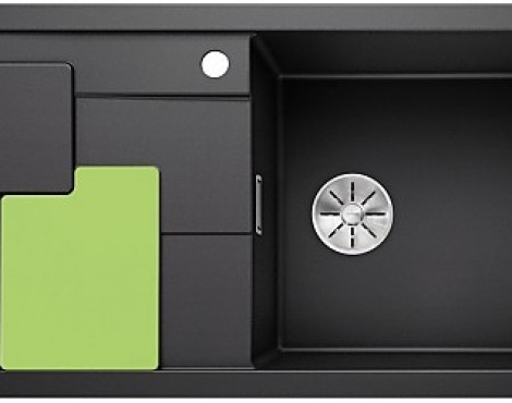 Spüle Blanco Sity XL 6 S Silgranit Antrazit + Kiwi - 525060