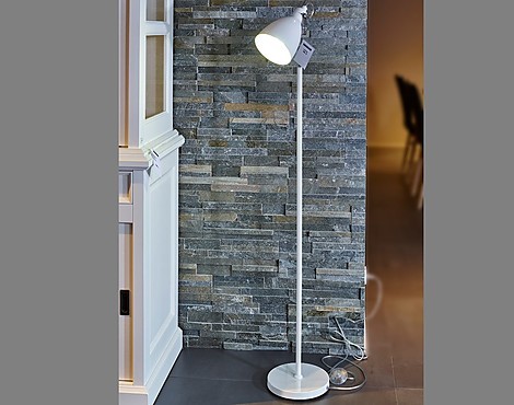 Metall - Stehlampe weiß (KL)