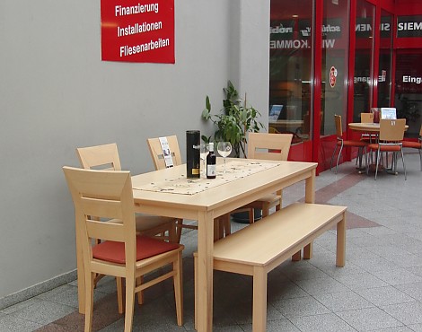 Tischgruppe Modell Como - Modell Como in Kernbuche