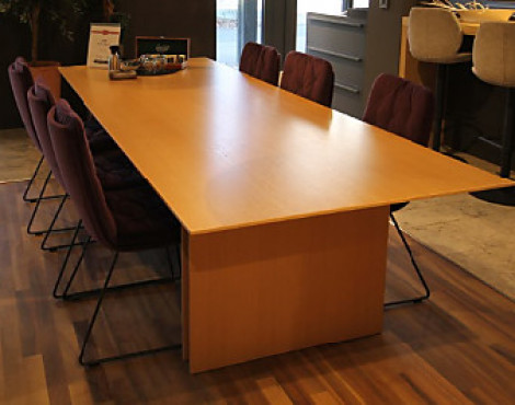 Hochwertiger klassisch schöner Esstisch in Eiche furniert - super Preisvorteil! - c3 Eiche furniert - 52 naturgrau