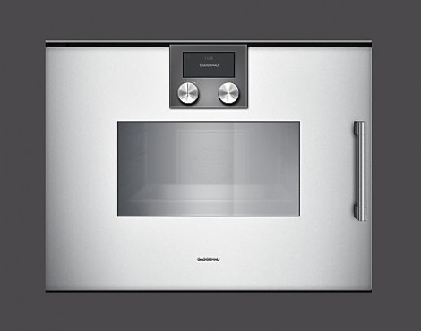 Gaggenau Dampfbackofen Serie 200 Silber NEUGERÄT - BSP 251130 linksangeschlagen