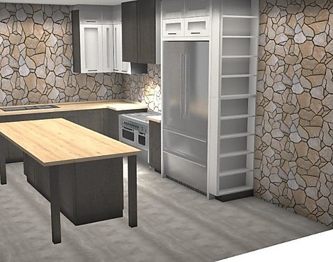 gemütliches Schätzchen zweifarbig mit Massivholzfronten - Tokai Zero in Carbon brushed und Stone brushed