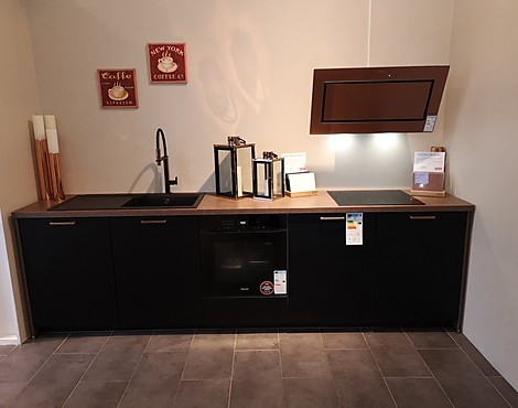 Lacklaminat schwarz supermatt - Touch schwarz