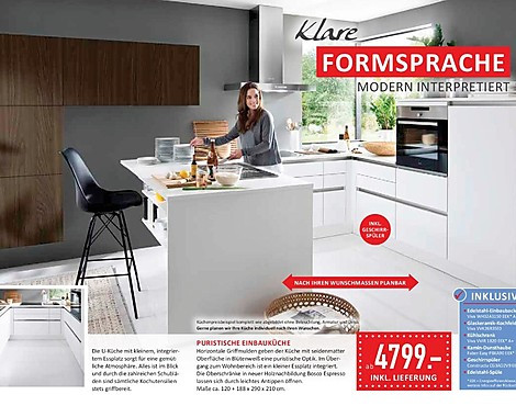 So könnte Ihre Küche aussehen - Grifflos / modern / praktisch