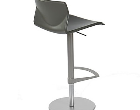 STOOL KAI FULLY UPHOLSTERED LEATHER LIGHT MUD - STOOL KAI FULLY UPHOLSTERED