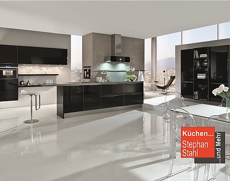 Angebotsküche Glas Schwarz - AV5090 Schwarz