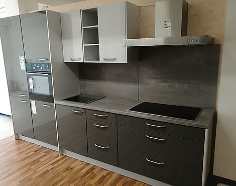 Susann quarz anthrazit kombiniert mit moonlightgrey - tolle Komplettküche super modern