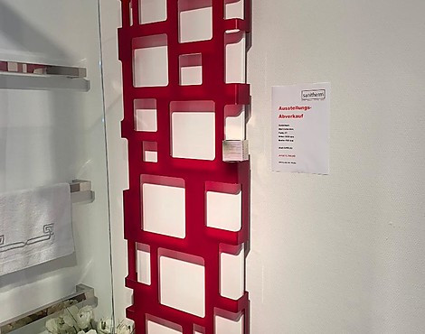Bad/Wohnraumheizkörper Calleido Wall Collection höhe 202 x 56 cm - Bad/Wohnraumheizkörper Calleido Wall Collection weiß/rot