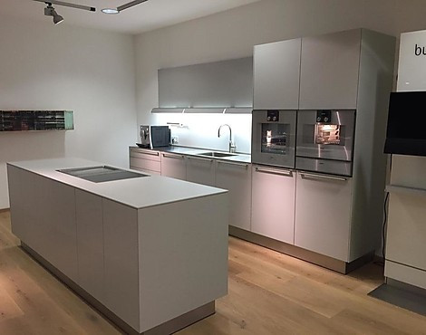 Musterküche bulthaup Funktionsküche - DFK2 laminat platin