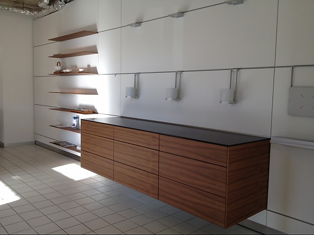 wohnwand nussbaum furniert, bulthaup-musterküche nussbaum horizontal furniert auf laminat, Design ideen