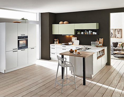 Famillien Insel-Küche mit einem modernen Look - Softlack