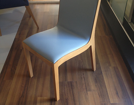 Eiche Stuhl mit Leder - RETE Eichestuhl