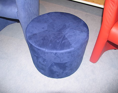 Rundes Sitzkissen in blau - Necke Sitzkissen