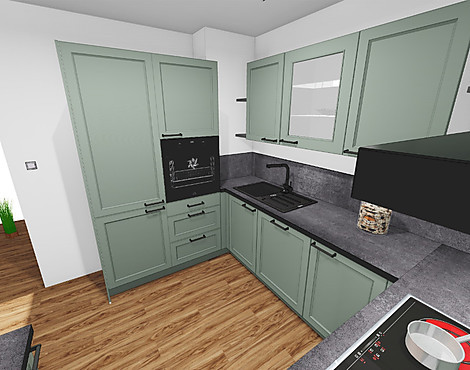 Landhaus Modern - Lacklaminat Schilf