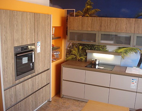 Bahamas - Authentic Wood / Sandbeige Hochglanz