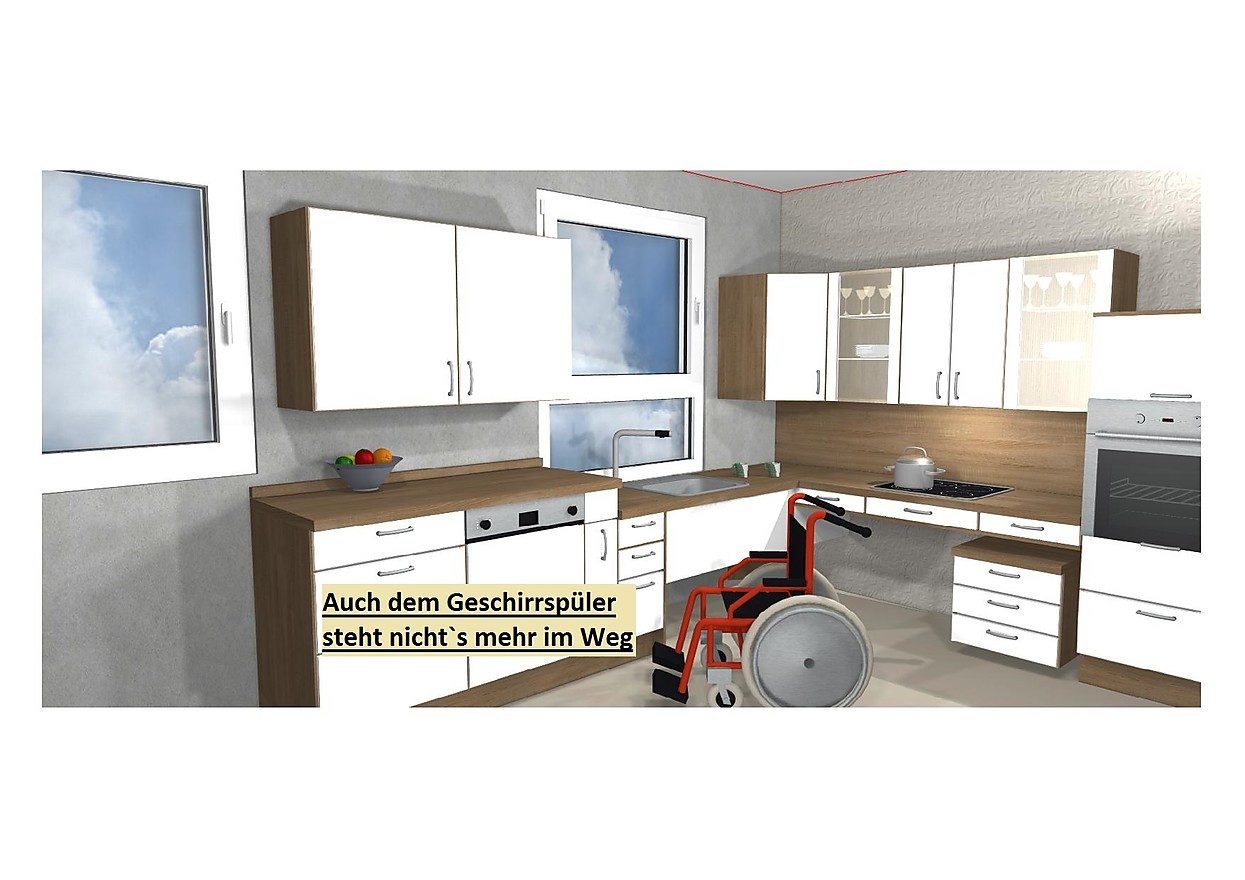 Barrierefrei geplante Küche