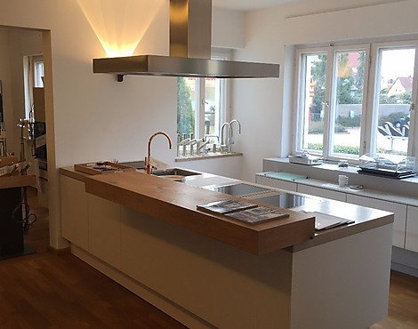 Siematic Kochinsel mit echter Steinplatte in JURA MARMOR - Siematic, Kochinsel, weiß