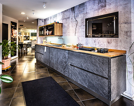 Design Front echter Schiefer - Black Star Systemat Grifflos