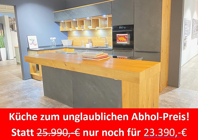 OSTER KÜCHEMusterküche Musterküche Oster MassivholzKüche inkl. Geräte