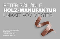 Peter Schönle HOLZ-MANUFAKTUR