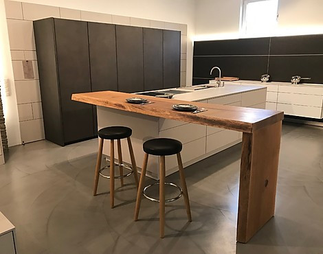 tolle Insel mit massiver Eichentheke - Bondi mohair