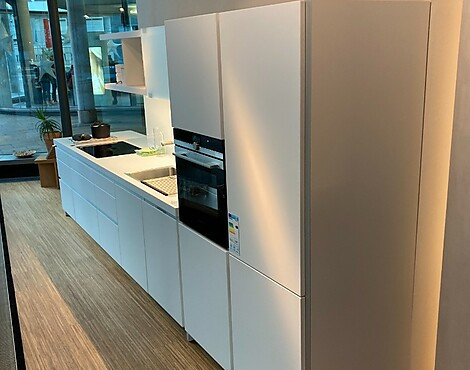 Moderne Inselküche in Grafit und Vintage Eiche NB - IP3150 928 Grafit matt