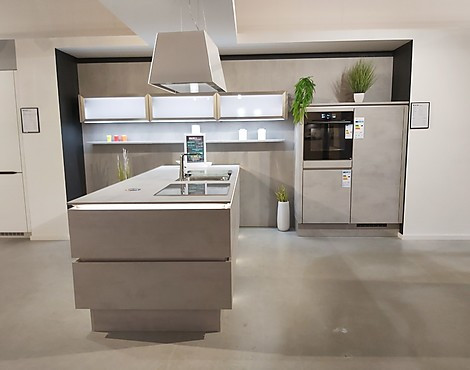Einbauküche in Beton grau NB - 371 Riva