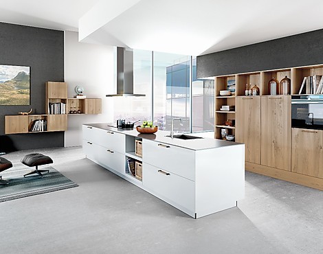 Systemat AV6000 + AV1095 Designküche Sonderangebot Materialmix mit Siemens - Systemat AV6000 + AV1095