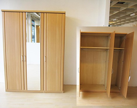 Kleiderschrank 3-türig - Buche Nachbildung