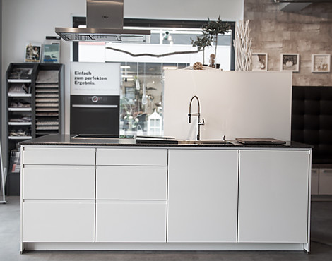 Moderne Lack, Weiß Hochglanz Küche - Kunststoff, Weiß Glanz