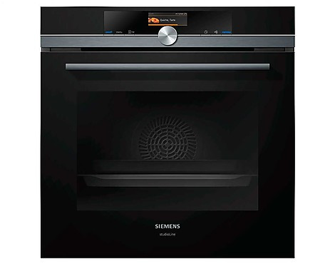 sofort verfügbar - Einbau-Backofen mit Mikrowellenfunktion, Schwarz - HM836GPB6