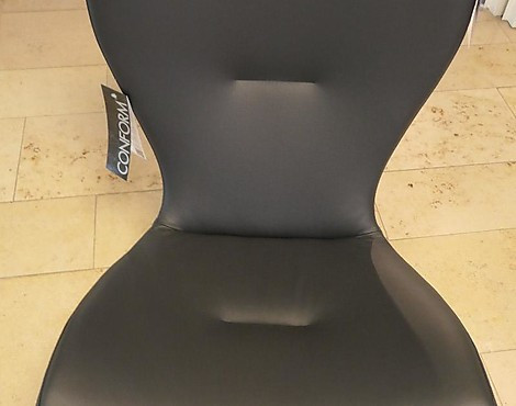 Sessel drehbar Leder schwarz - Gyro