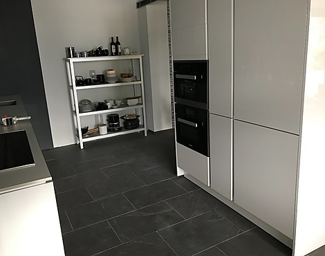 Musterküche S 2 -SLG sterlinggrau hochglänzend similqaue - Musterküche SieMatic S 2 -SLG sterlinggrau hochglänzend