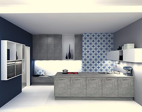 Moderne Beton Küche G Form - Großeinkauf der Werksaustellung in Löhne 50 Musterküchen bis zu 70 % preiswerter