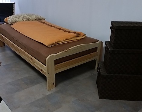 Einzelbett Kiefer Massiv 100 x 200cm - Einzelbett Kiefer Massiv 100 x 200cm