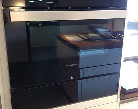 Wärmeschublade Tellerwärmer schwarz 140 mm und 3-in-1-Kompaktbackofen Dampfgarer, Backofen und Microwelle - HL-DW 165 BEPG + HL-SX485B