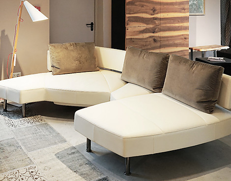 modulares Sofa, Echtleder - Wing