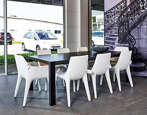 Funktionstisch - KFF Tisch Axida mit 8 Stühle von Bonaldo, Pip toe, Kunstleder