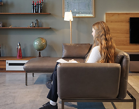 Multifunktionales Designer Ledersofa - roro medium - Leder
