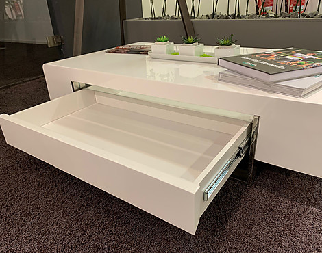 Dezenter weißer Couchtisch Modell CASE - Preisreduzierung!/H - CASE Couchtisch