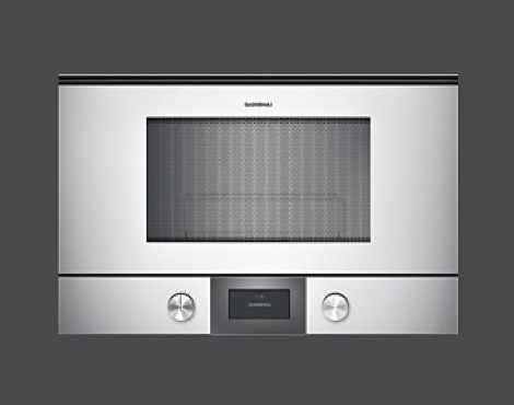 Gaggenau Mikrowelle Serie 200 Silber NEUGERÄT - BMP 224130 rechtsangeschlagen
