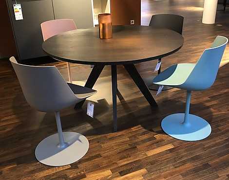 Paket: Esstisch mit 4 Schalenstühlen - Centro / FLOW