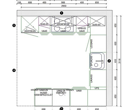 Ausstellungsküche - Touch Lacklaminat Savanne