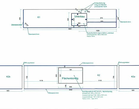 Dekton Keramik Arbeitsplatte - Shell Liquid 20mm