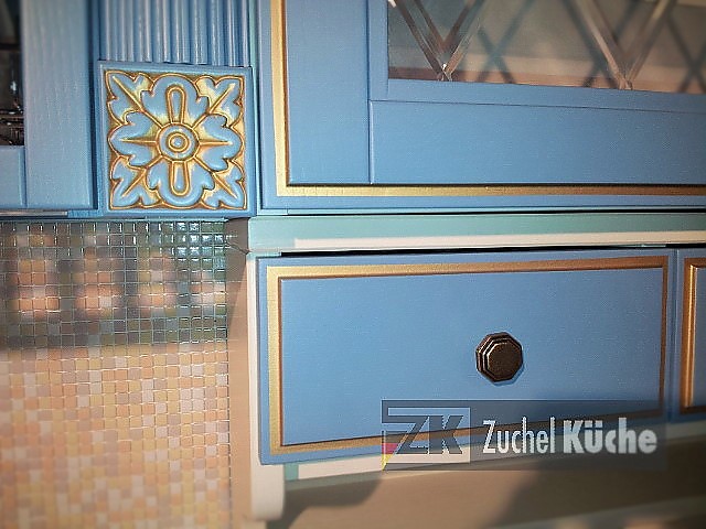 Hausmarke musterküche blau englische landhausküche aus massivholz ...